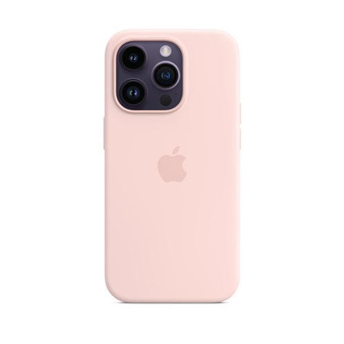 Apple MPTH3 iPhone 14 Pro Silicone Case with MagSafe - Chalk Pink