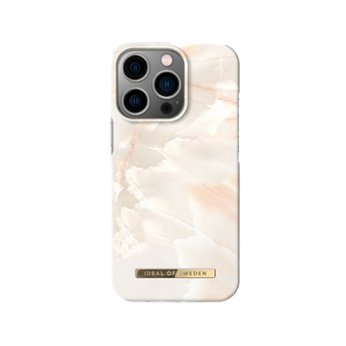 Ideal of Sweden iPhone 13 Pro Fashion Case Rose Pearl Marble